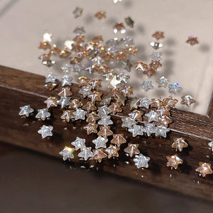 30pcs Sparkling Star Zircon Nail Decoration
