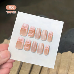 10pcs S Press on Nails False Tips Nail Tips No Brand #02