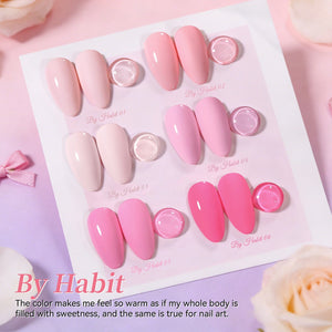 6 Colors Gel Set S45 By Habit 7ml Gel Nail Polish BORN PRETTY