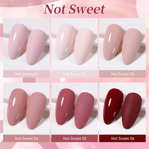 6 Colors Gel Set S49 Not Sweet 7ml Gel Nail Polish BORN PRETTY