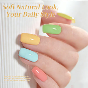 6 Colors Gel Set S55 Muted Flora 7ml Gel Nail Polish BORN PRETTY