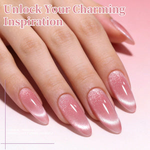 6 Colors Crystal Cat Magnetic Gel M60 Misty Dawn 7ml Gel Nail Polish BORN PRETTY