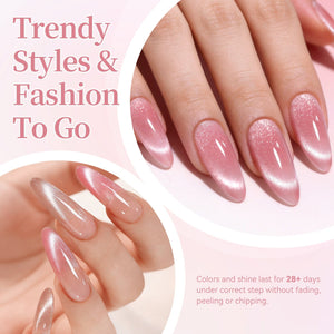 6 Colors Crystal Cat Magnetic Gel M60 Misty Dawn 7ml Gel Nail Polish BORN PRETTY