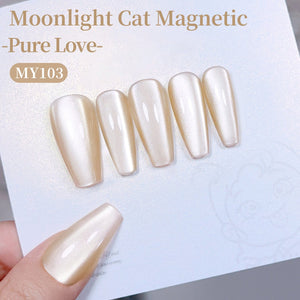 Moonlight Cat Magnetic Gel MY103 Pure Love 15ml Gel Nail Polish BORN PRETTY