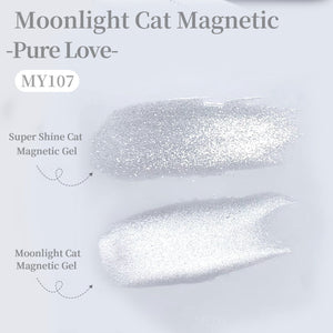 Moonlight Cat Magnetic Gel MY107 Pure Love 15ml Gel Nail Polish BORN PRETTY