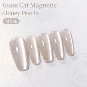 Glass Cat Magnetic Gel MY96 Honey Peach 15ml Gel Nail Polish BORN PRETTY