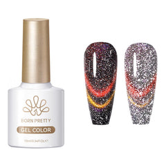 Reflective Cat Magnetic Gel MY519 Light Years Away 10ml Gel Nail Polish BORN PRETTY