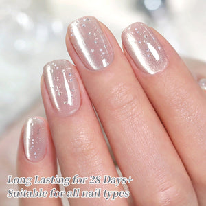 Crystal Cat Magnetic Gel MY520 Bubbly 15ml Gel Nail Polish BORN PRETTY