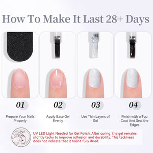 Sequins Jelly Gel TS32 Frost Shard 15ml Gel Nail Polish BORN PRETTY