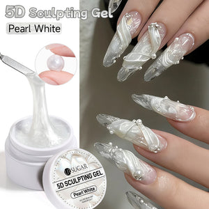 5D Sculpting Gel Pearl White 15ml Extension Nail Gel UR SUGAR
