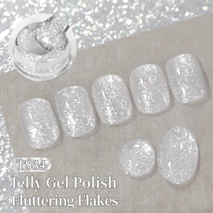 Sequins Jelly Gel TS34 Fluttering Flakes 15ml Gel Nail Polish BORN PRETTY
