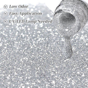 Reflective Glitter Gel SZ56 Liquid Gold 10ml Gel Nail Polish BORN PRETTY