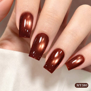 6 Colors Glass Cat Magnetic Gel M73 Amber Glow 7ml Gel Nail Polish BORN PRETTY