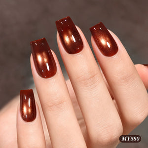 6 Colors Glass Cat Magnetic Gel M73 Amber Glow 7ml Gel Nail Polish BORN PRETTY