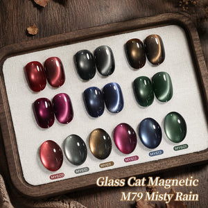 6 Colors Glass Cat Magnetic Gel M79 Misty Rain 7ml