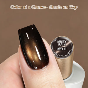 6 Colors Glass Cat Magnetic Gel M79 Misty Rain 7ml