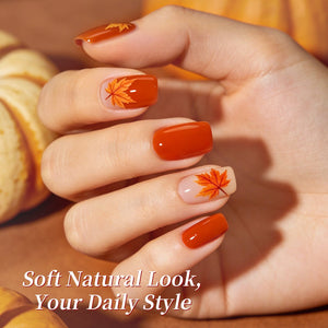 6 Colors Gel Set S64 Pumpkin Party 7ml Gel Nail Polish BORN PRETTY
