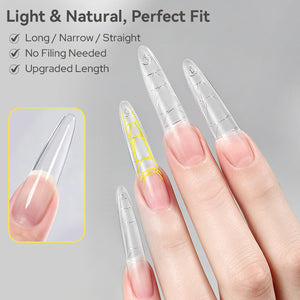 300pcs Long Oval Nail Tips Nail Tips BORN PRETTY