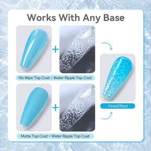 Water Ripple Top Coat 10ml Base & Top Coat BORN PRETTY