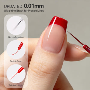 Bright Red Liner Gel 15ml Gel Nail Polish BORN PRETTY