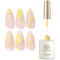 Lemon Yellow Liner Gel 15ml Gel Nail Polish BORN PRETTY