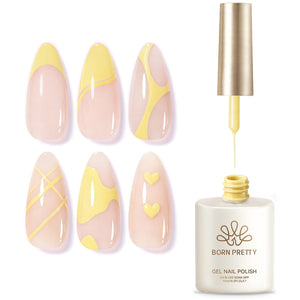 Lemon Yellow Liner Gel 15ml Gel Nail Polish BORN PRETTY