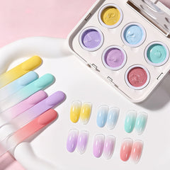 6 Colors Pat Painting Gel Lime Drop Gel Nail Polish BORN PRETTY