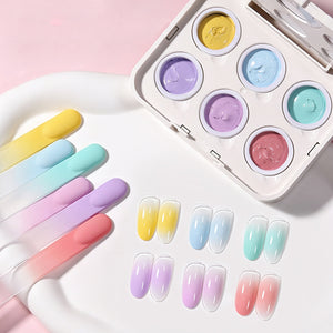 6 Colors Pat Painting Gel Lime Drop Gel Nail Polish BORN PRETTY