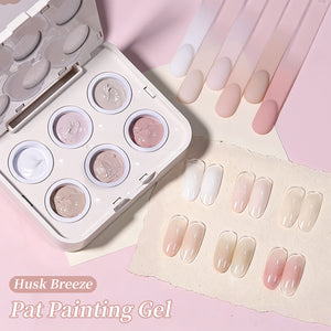 6 Colors Pat Painting Gel Husk Breeze