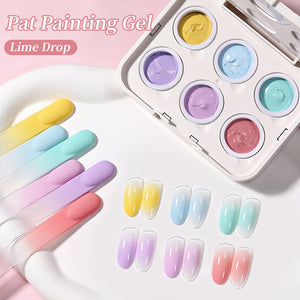 6 Colors Pat Painting Gel Gel Nail Polish BORN PRETTY Lime Drop