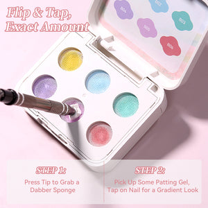 6 Colors Pat Painting Gel Husk Breeze