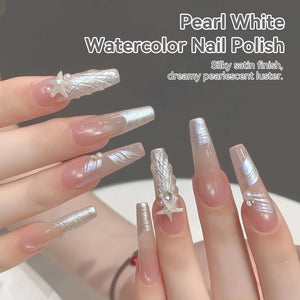 Pearl White Watercolor Nail Polish 15ml Nail Polish BORN PRETTY