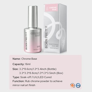 Chrome Base B04 16ml Base & Top Coat BORN PRETTY