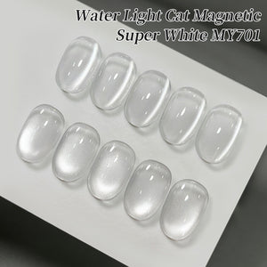Water Light Cat Magnetic Gel MY701 Super White 10ml Gel Nail Polish BORN PRETTY