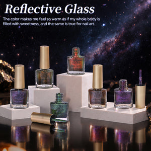 6 Colors Cat Magnetic Nail Polish - Reflective Glass 7ml