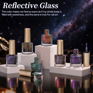 6 Colors Cat Magnetic Nail Polish - Reflective Glass 7ml Nail Polish BORN PRETTY