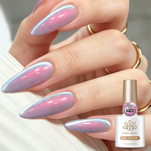 Auroras Cat Magnetic Gel MY708 Taro Ice 10ml Gel Nail Polish BORN PRETTY