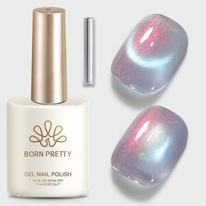 Auroras Cat Magnetic Gel MY708 Taro Ice 15ml Gel Nail Polish BORN PRETTY