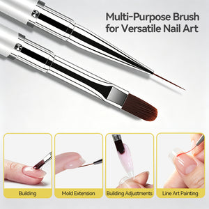 2-in-1 Oval & Liner Builder Pen Tools & Accessories BORN PRETTY