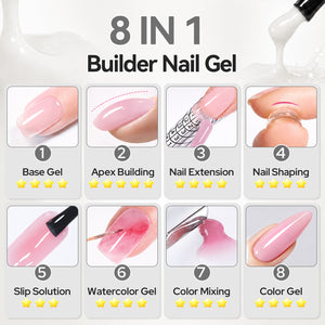 8 IN 1 Builder Gel B15 15ml Gel Nail Polish BORN PRETTY