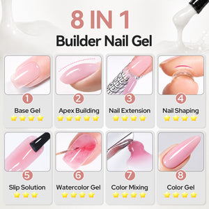 8 IN 1 Builder Gel B16 15ml Gel Nail Polish BORN PRETTY