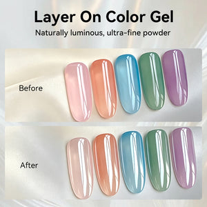 Clear Pearlescent Powder Nail Art BORN PRETTY