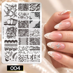 Stamping Plate 004 Nail Art BORN PRETTY
