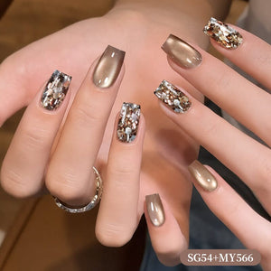 2pcs Set Cat Magnetic Gel & Glitter Gel Gel Nail Polish BORN PRETTY