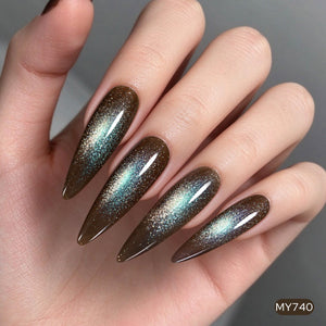 6 Colors Glass Cat Magnetic Gel M98 Desert Dusk 7ml Gel Nail Polish BORN PRETTY