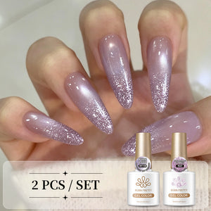 2pcs Set Cat Magnetic Gel & Jelly Gel 10ml Gel Nail Polish BORN PRETTY Set 03
