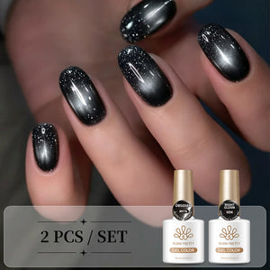 2pcs Set Cat Magnetic Gel & Jelly Gel 10ml Gel Nail Polish BORN PRETTY Set 05