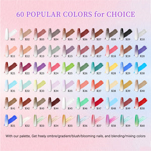 60 Colors Pat Painting Gel Set