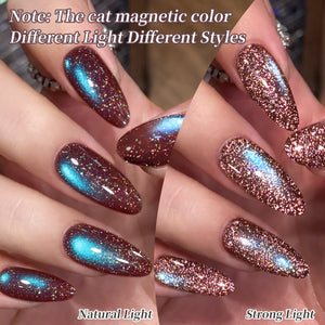 Reflective Cat Magnetic Gel MY816 Iris Purple 15ml Gel Nail Polish BORN PRETTY