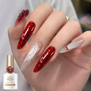 2pcs Set Glitter Gel SG38 & Cat Magnetic Gel MY03 10ml Gel Nail Polish BORN PRETTY